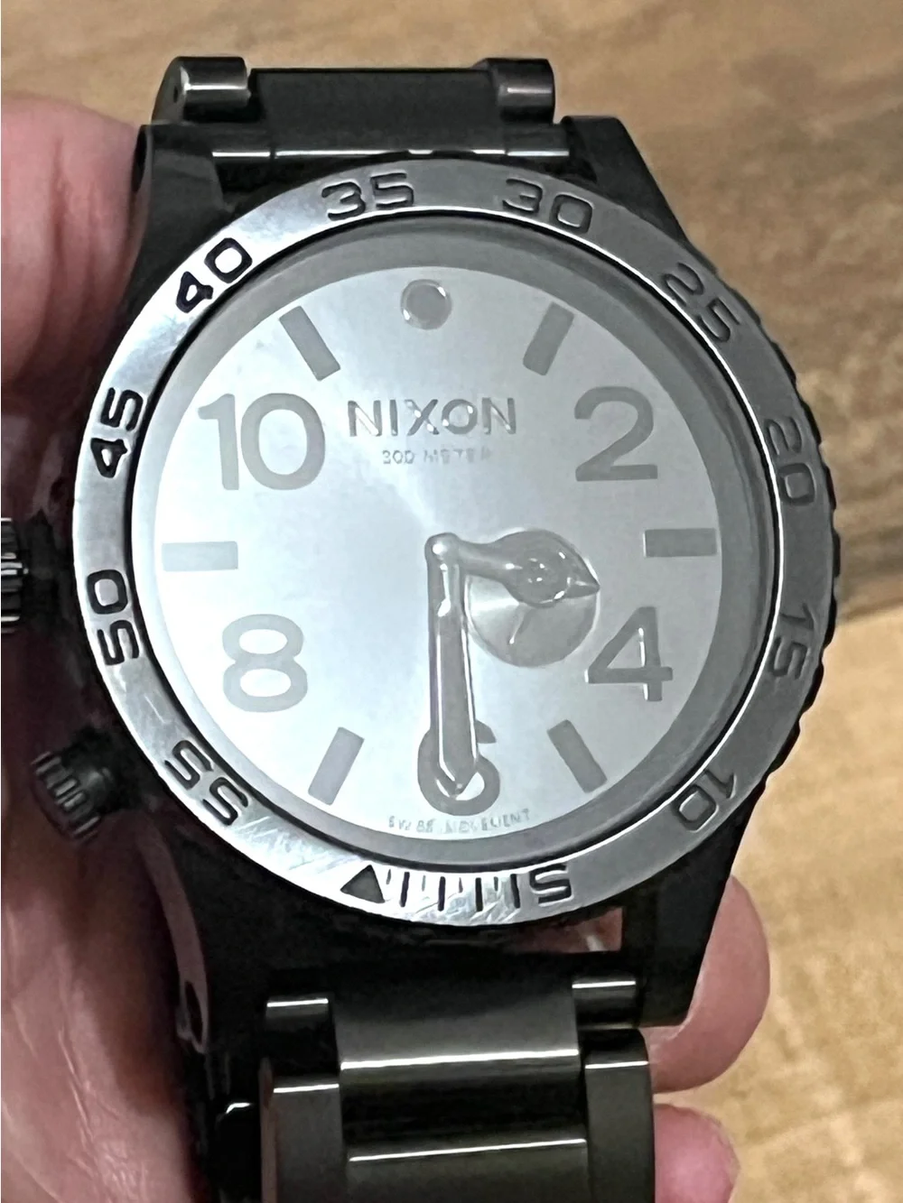 Beautiful Nixon The 51-30 Simplify All Black Stainless Steel Watch